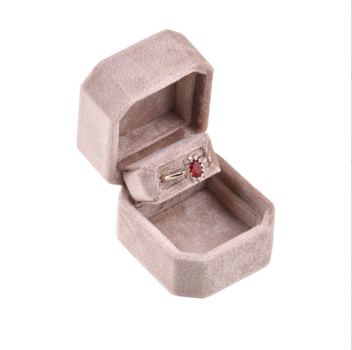 Assorted Square Velvet Ring Box Collection