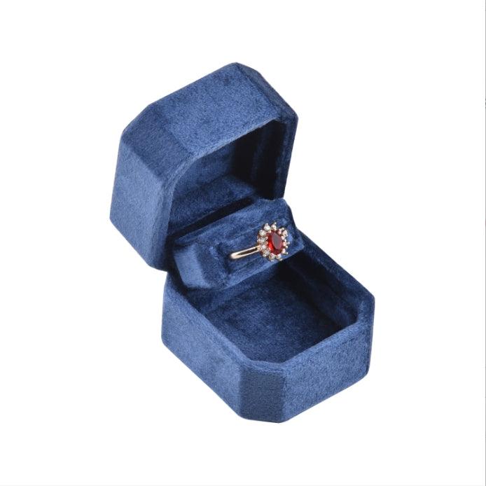 Assorted Square Velvet Ring Box Collection
