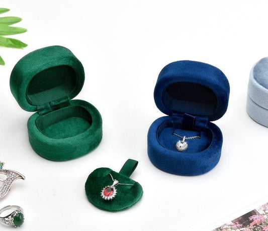 Assorted Square Velvet Rounded Ring Box Collection