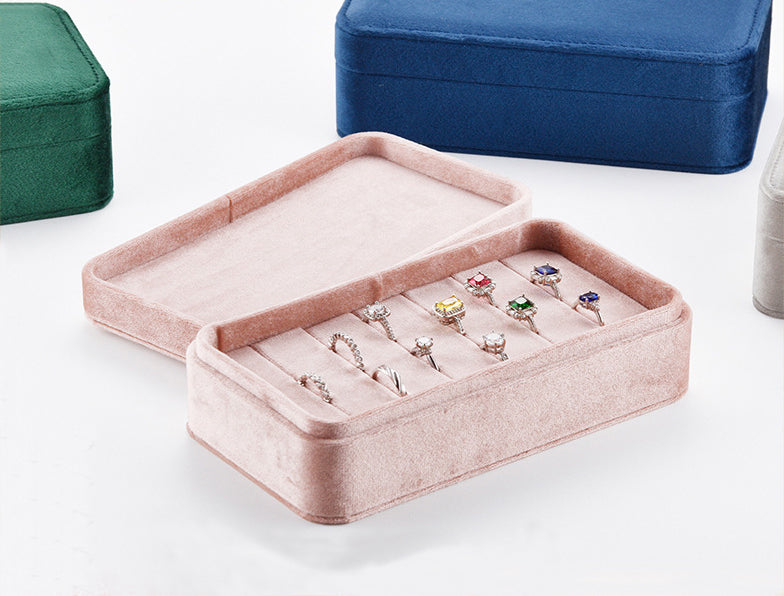 Velvet Ring Organizer Display Tray